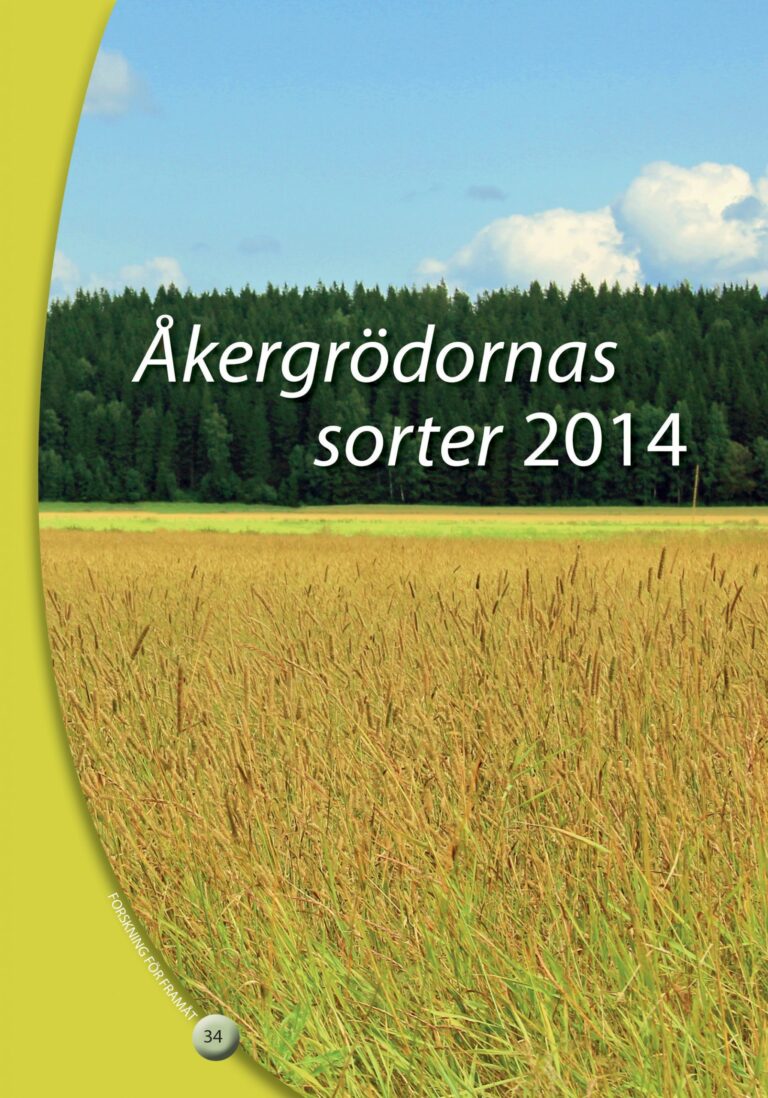 Pärmen till Åkergrödornas sorter 2014